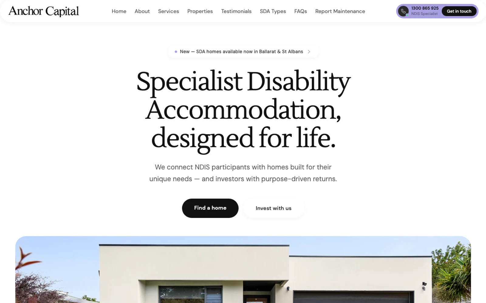 Anchor Capital website shown across desktop and mobile screens