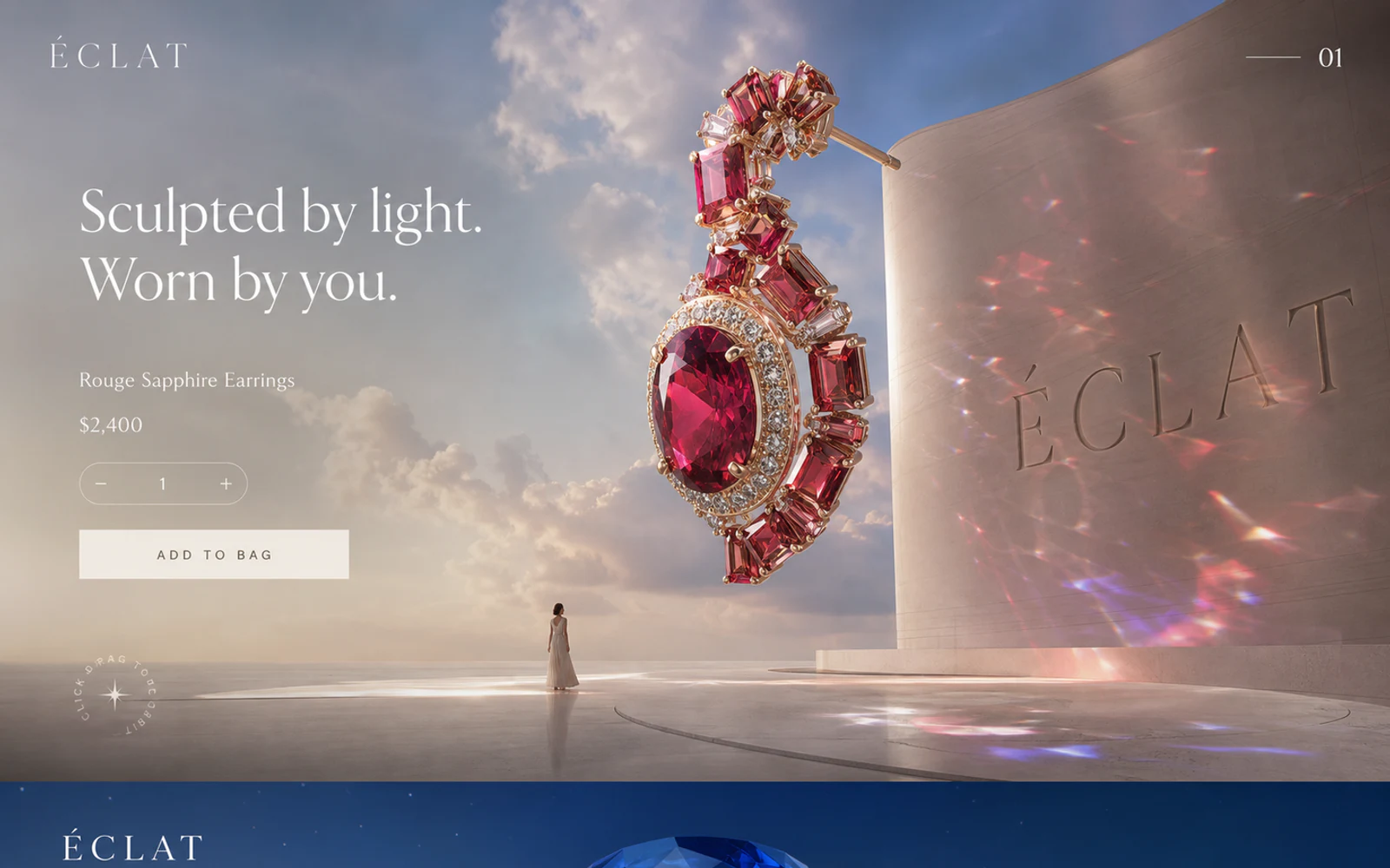 Éclat High jewellery commerce website concept