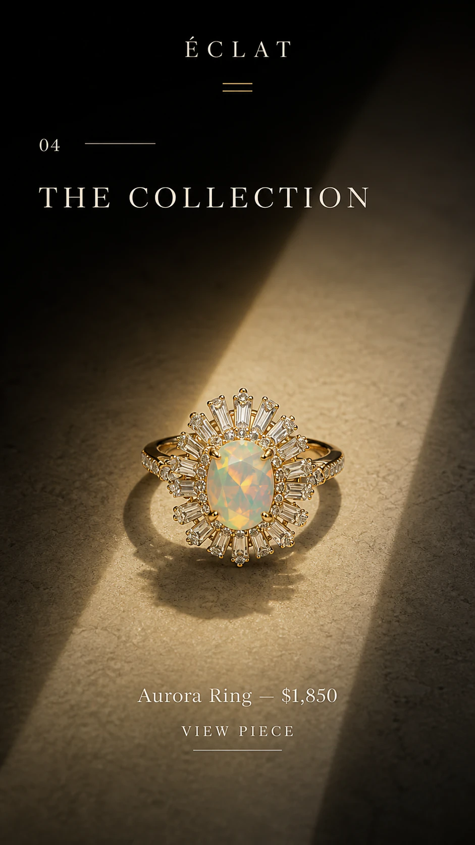 Éclat high jewellery mobile collection concept